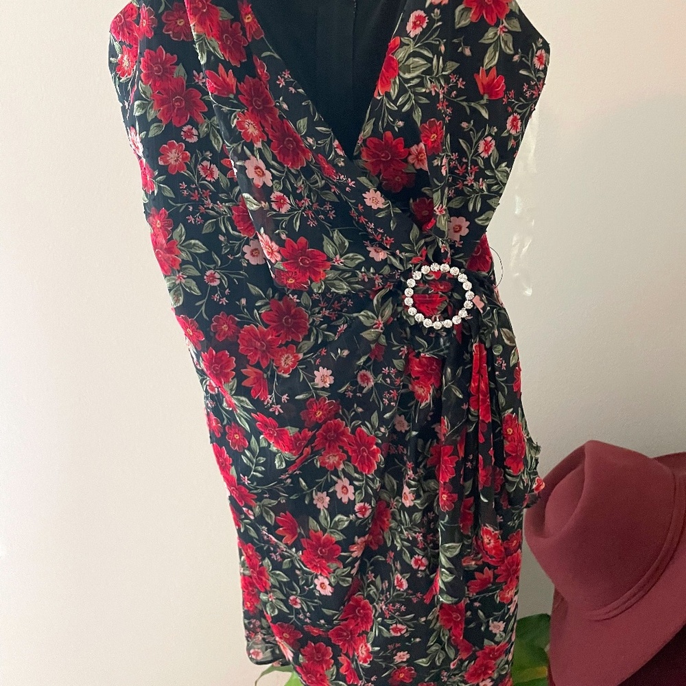 floral mini dress